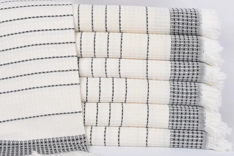 Wedding Anniversary Gift, Custom Towel, 70x40 Cotton Waffle Towel, Bridal Gifts, Turkish Towel Personalized, Bachelor Gifts, Bachelorette Party Gift - 1