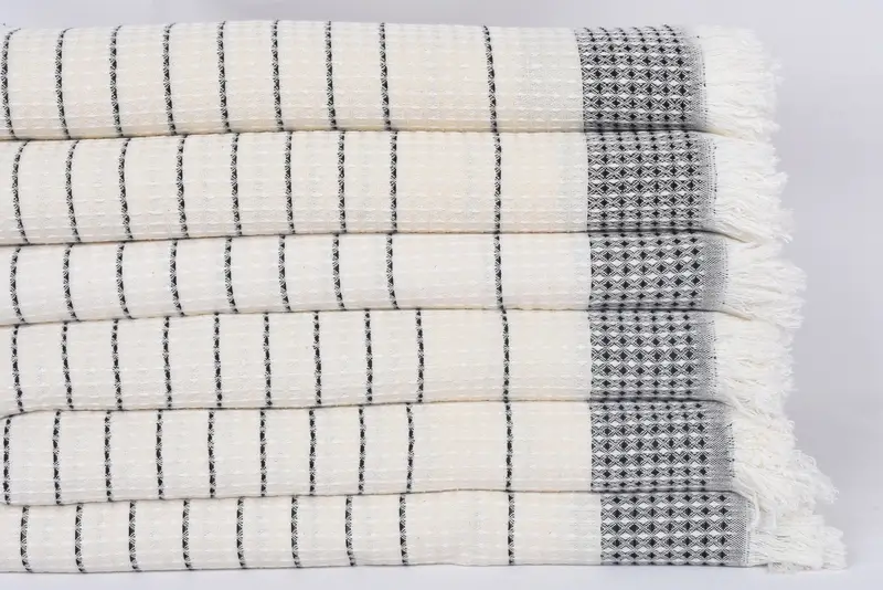Wedding Anniversary Gift, Custom Towel, 70x40 Cotton Waffle Towel, Bridal Gifts, Turkish Towel Personalized, Bachelor Gifts, Bachelorette Party Gift - 3