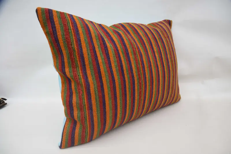 Vintage Pillow, Aztec Cushion Cover, Pillow, Gift Pillow, Indoor Cushion Case, Throw Kilim Pillow, 20x28 Orange Cushion Cover, Vintage Throw Cushion - 3