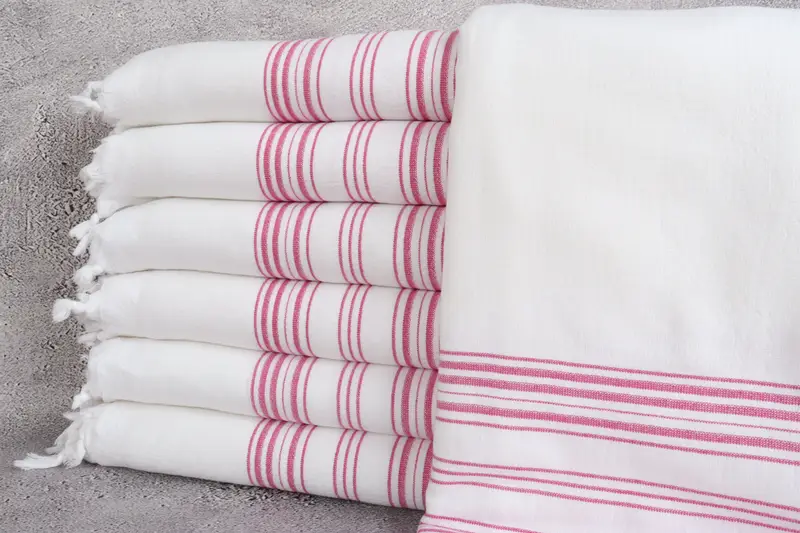 Turkish Towel Organic Cotton Striped Terry 40x71 Inches Bath Towel