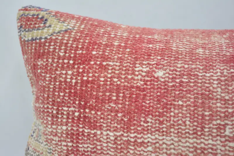 Christmas Pillow Case, Pillow Case, Pillow for Sofa, Kilim Cushion Sham, Vintage Pillow, Customized Cushion Case, 12x24 Red Pillow Cover - 2
