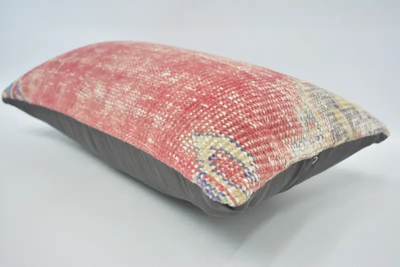 Christmas Pillow Case, Pillow Case, Pillow for Sofa, Kilim Cushion Sham, Vintage Pillow, Customized Cushion Case, 12x24 Red Pillow Cover - 6