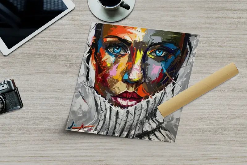 トレンディな女の子の部屋の装飾のためのエレガントな抽象的な女性のキャンバス プリント