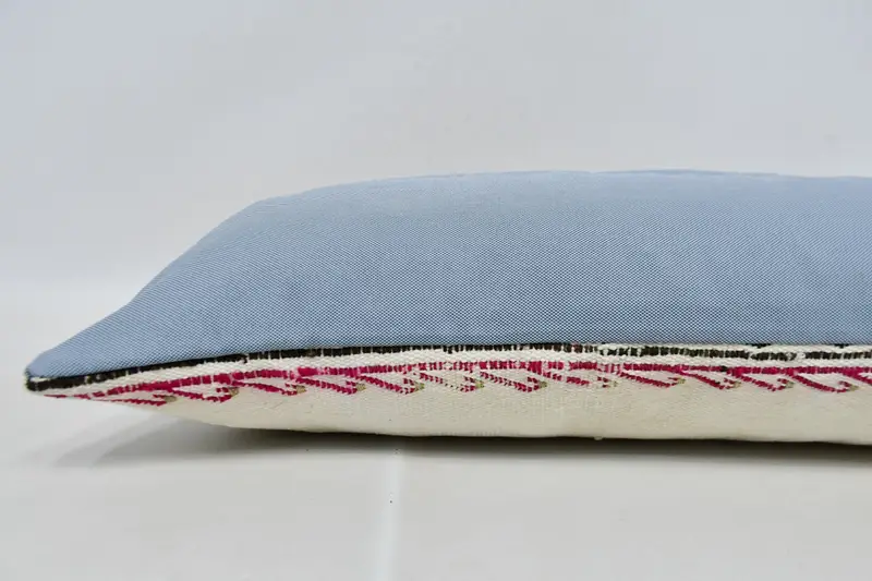 Cushion Cover, Throw Kilim Pillow, Vintage Kilim Pillow, 12x36 White Pillow Cover, Vintage Kilim Throw Pillow, Nomadic Pillow Cover - 5