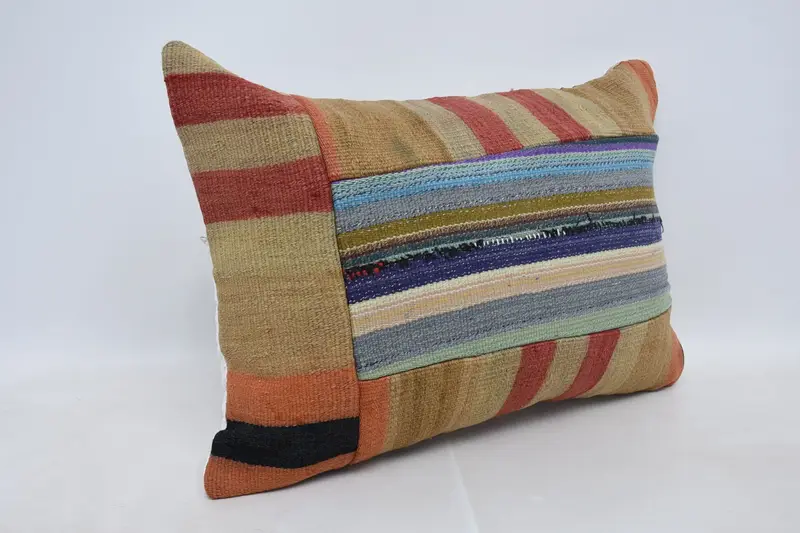 Home Decor Pillow, Armchair Pillow, Vintage Pillow, 20x28 Blue Pillow Case, Sofa Bolster Cushion Case, Boho Pillow, Pillow Cover - 3