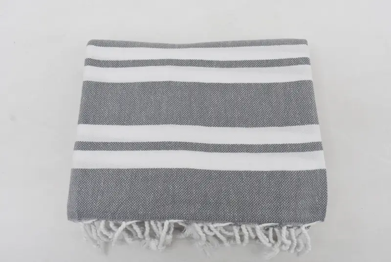 Organic Cotton Towel, Bachelor Bachelorette Party Favors, Wedding Favors, Bathroom Towel, 70x40 Cotton Striped Towel, Bridesmaid Gifts, Guest Towel - 6