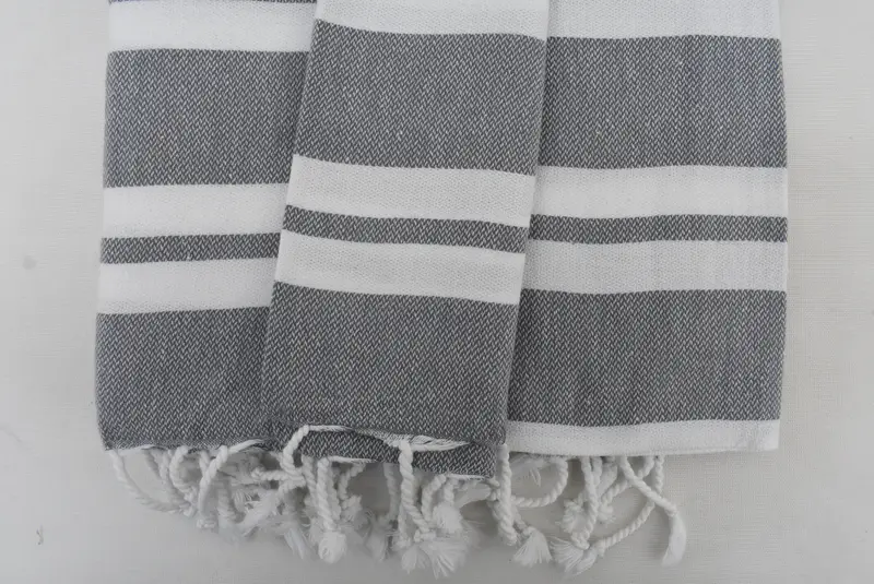 Organic Cotton Towel, Bachelor Bachelorette Party Favors, Wedding Favors, Bathroom Towel, 70x40 Cotton Striped Towel, Bridesmaid Gifts, Guest Towel - 4