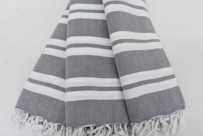 Organic Cotton Towel, Bachelor Bachelorette Party Favors, Wedding Favors, Bathroom Towel, 70x40 Cotton Striped Towel, Bridesmaid Gifts, Guest Towel - 3