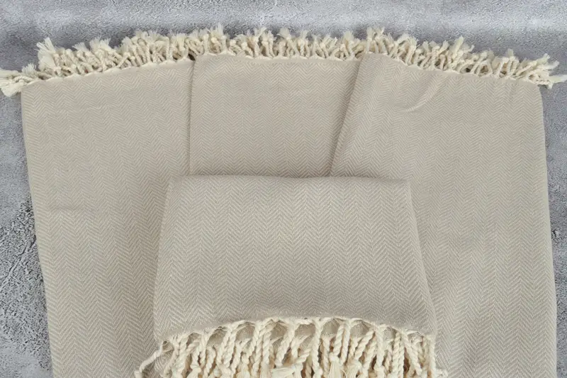 Customized Towels, Thin towel, Handwoven Turkish Towel, Peshtemal Towel, Custom Towel Beach, Monogram Beach Towel, 70x40 Cotton Herringbone Towel - 4