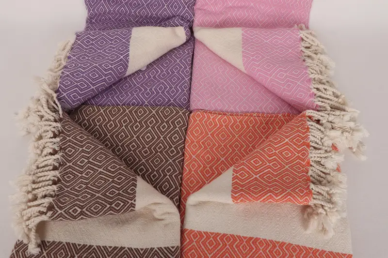 Bachelorette Party Gift, Turkish bath towel, Bathroom Towel, Soft and absorbent Turkish towel, 68x38 Cotton Diamond Towel, Turkish Towel USA - 4
