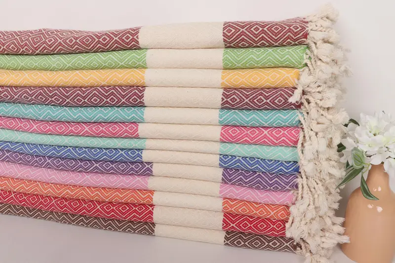 Bachelorette Party Gift, Turkish bath towel, Bathroom Towel, Soft and absorbent Turkish towel, 68x38 Cotton Diamond Towel, Turkish Towel USA - 2