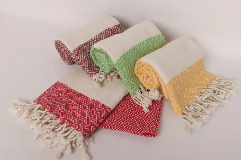 Bachelorette Party Gift, Turkish bath towel, Bathroom Towel, Soft and absorbent Turkish towel, 68x38 Cotton Diamond Towel, Turkish Towel USA - 5
