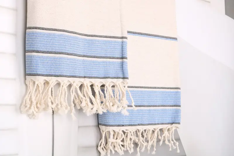Home Gift, Pool Towels, Fouta towel, Bridesmaid Gift Towel, Bulk Order Towel, Turkish Bath Towel USA, 70x36 Cotton Striped Towel, Gifts For Him - 8