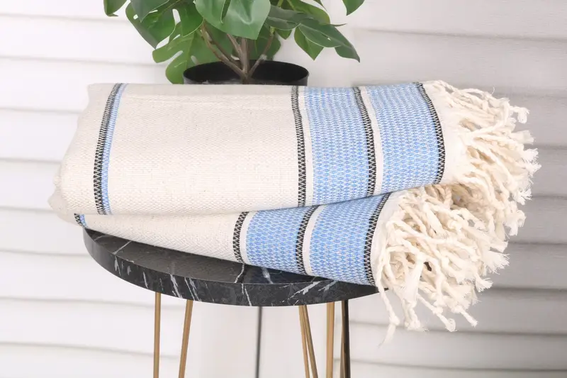 Home Gift, Pool Towels, Fouta towel, Bridesmaid Gift Towel, Bulk Order Towel, Turkish Bath Towel USA, 70x36 Cotton Striped Towel, Gifts For Him - 3