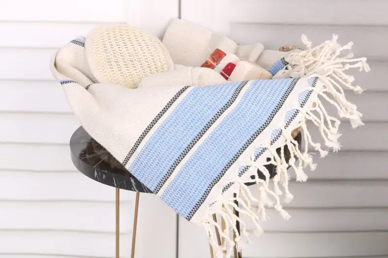 Home Gift, Pool Towels, Fouta towel, Bridesmaid Gift Towel, Bulk Order Towel, Turkish Bath Towel USA, 70x36 Cotton Striped Towel, Gifts For Him - 2