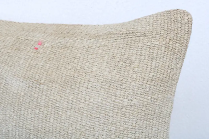 Accent Pillow Cover, Ethnical Kilim Rug Pillow, Pillow for Sofa, 12x20 Beige Cushion Cover, Throw Kilim Pillow, Pillow, Accent Throw Pillow Case - 5