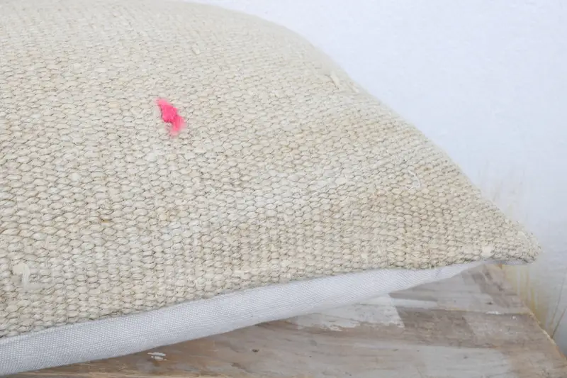 Accent Pillow Cover, Ethnical Kilim Rug Pillow, Pillow for Sofa, 12x20 Beige Cushion Cover, Throw Kilim Pillow, Pillow, Accent Throw Pillow Case - 6