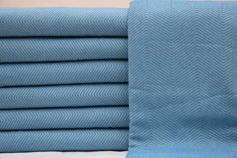 Bridesmaid Favors, Turkish Cotton Throw Blanket, 84x68 Cotton Zig zag Towel, Monogram Blanket, Decorative Blanket, Throw Blanket Couch - 2