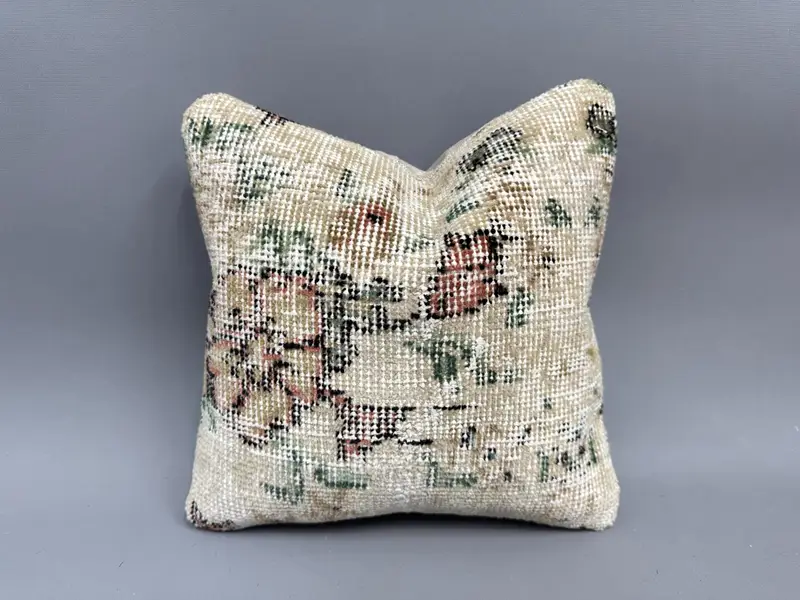 Almohada de lanzamiento Kilim tejida a mano, cojín Kilim vintage