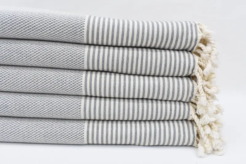 Gym Towel, Bridal Party Gifts, 70x36 Cotton Striped Towel, Bachelor Party Favors, Custom Beach Towels, Bridesmaid Gift, Wedding Gift, Gift For Him - 1
