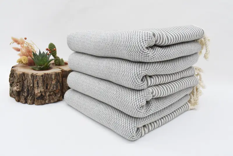 Gym Towel, Bridal Party Gifts, 70x36 Cotton Striped Towel, Bachelor Party Favors, Custom Beach Towels, Bridesmaid Gift, Wedding Gift, Gift For Him - 3