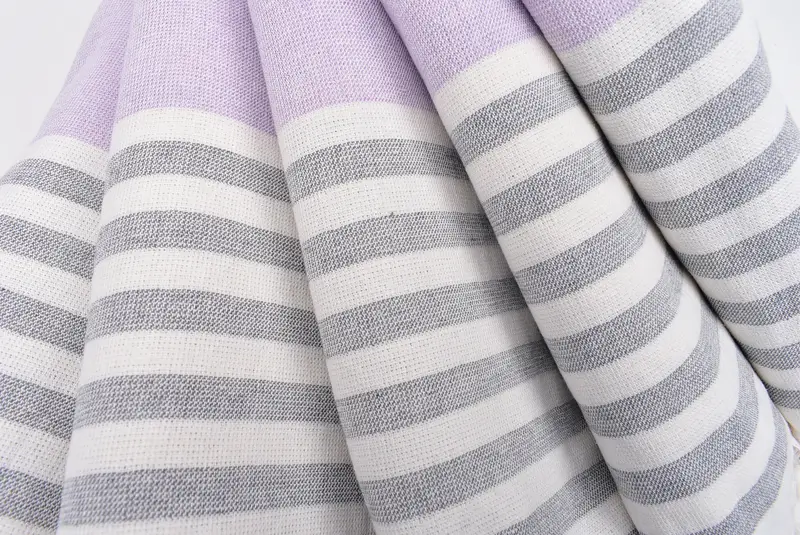 Bridesmaid Gift, 68x36 Cotton Striped Terry Towel, Hammam towel, Embroidery Towels, Embroidery Towel, Sand-free towel, Turkish Bath Towel USA - 5