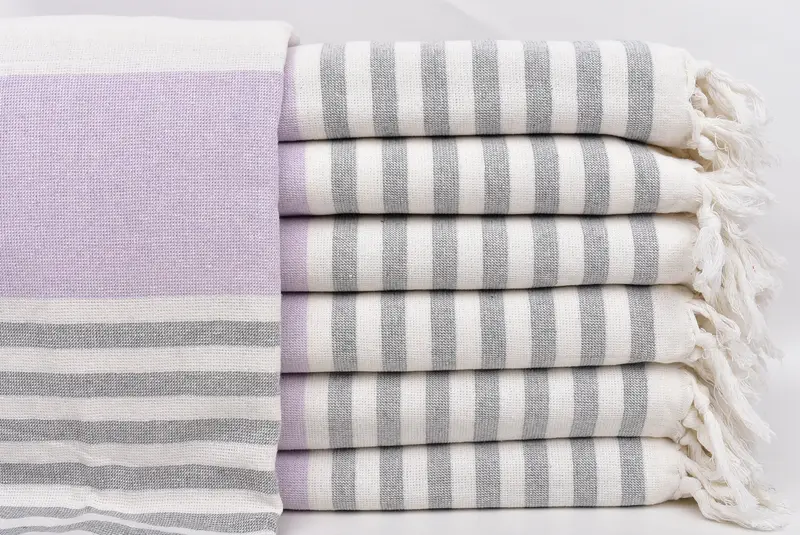 Bridesmaid Gift, 68x36 Cotton Striped Terry Towel, Hammam towel, Embroidery Towels, Embroidery Towel, Sand-free towel, Turkish Bath Towel USA - 1