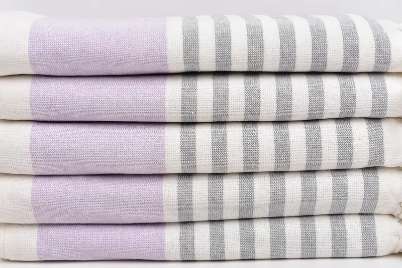 Bridesmaid Gift, 68x36 Cotton Striped Terry Towel, Hammam towel, Embroidery Towels, Embroidery Towel, Sand-free towel, Turkish Bath Towel USA - 2