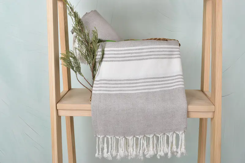 Peshtemal Towel, 70x40 Cotton Summer Print Striped Towel, Gift For Best Friend, Personalized Gift, Summer Towel, Hammam towel, Custom Turkish Towel - 5