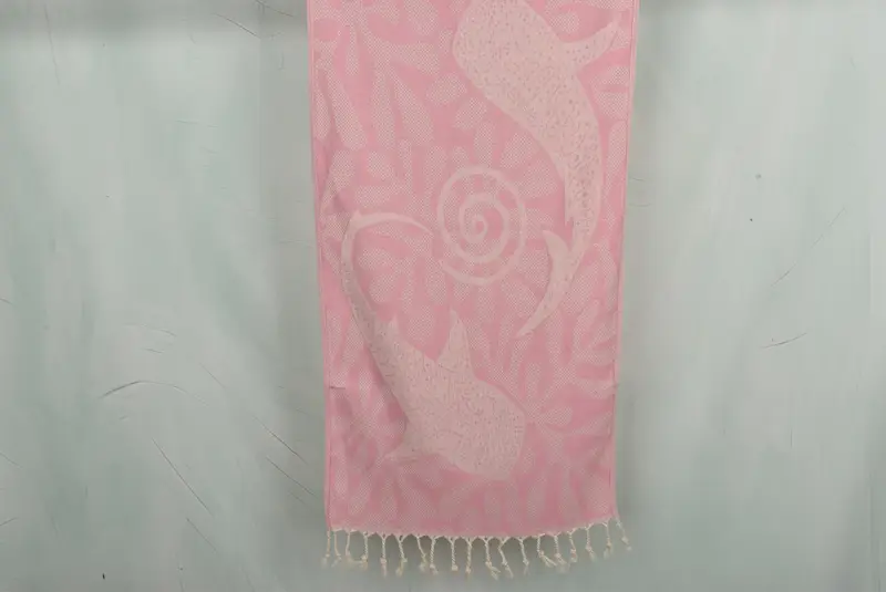 Travel Towel, Gym Towel, 40x18 Cotton Whale Design Towel, Personalized Hand Towel, Custom Hand Towel, Wedding Shower Gift, Personalized Gifts - 1