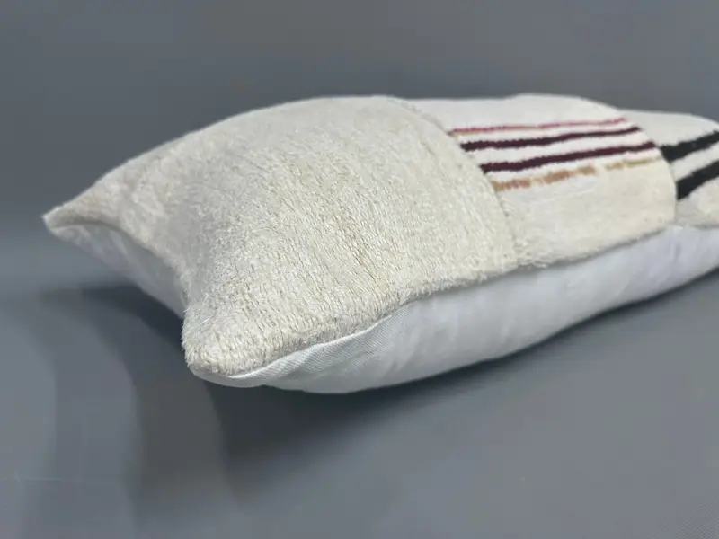 Pillow Cover, Home Decor Pillow, Garden Pillow, 16x36 Beige Pillow Case, Vintage Kilim Throw Pillow, Kilim Cushion Sham, Anatolian Pillow Cover - 7