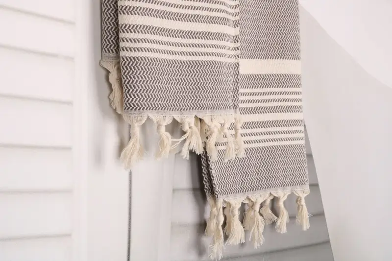 Wedding Gift, 40x18 Cotton Striped Towel, Turkish Towel Hand Towel, Custom Wedding Gifts, Customized Towels, Beach Wedding Favor, Bridesmaid Gifts - 8