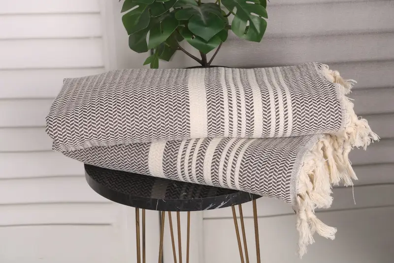 Wedding Gift, 40x18 Cotton Striped Towel, Turkish Towel Hand Towel, Custom Wedding Gifts, Customized Towels, Beach Wedding Favor, Bridesmaid Gifts - 3