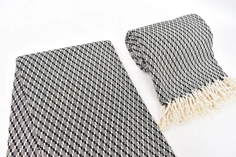 68x40 Cotton Geometric Towel, Bridal Shower Favors, Custom Wedding Gift From Bridesmaid, Bachelor Party Favors, Sand-free towel, Custom Gift - 7
