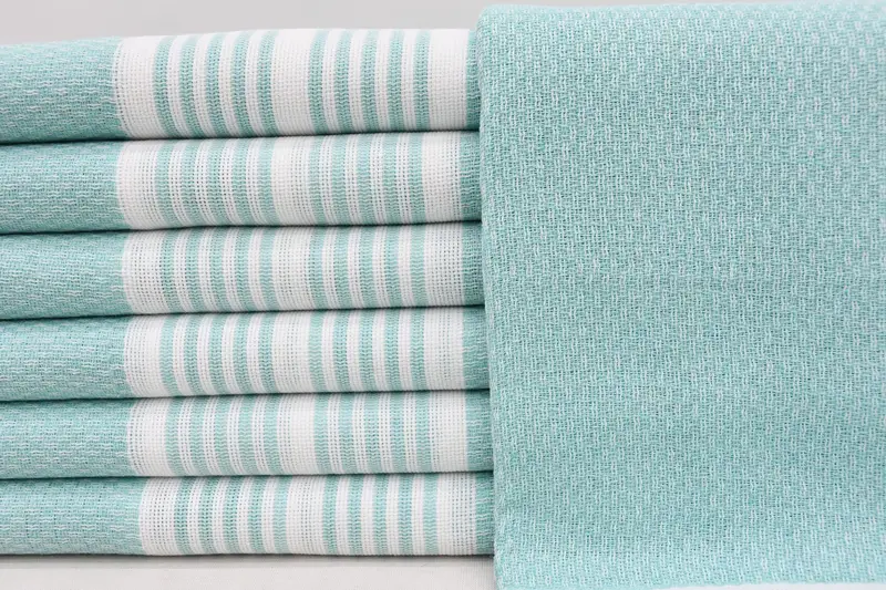 Bath towel, Hammam towel, Embroidery Towel, Bridesmaid Favors, Spa Towel, 70x40 Cotton Striped Towel, Home Decor Gifts, Best Friend Wedding Gift - 1
