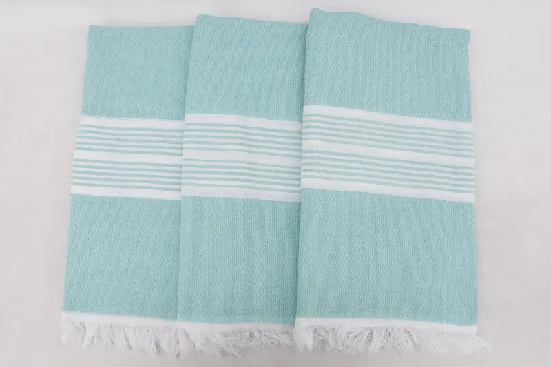 Bath towel, Hammam towel, Embroidery Towel, Bridesmaid Favors, Spa Towel, 70x40 Cotton Striped Towel, Home Decor Gifts, Best Friend Wedding Gift - 3