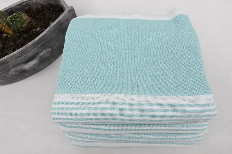 Bath towel, Hammam towel, Embroidery Towel, Bridesmaid Favors, Spa Towel, 70x40 Cotton Striped Towel, Home Decor Gifts, Best Friend Wedding Gift - 4
