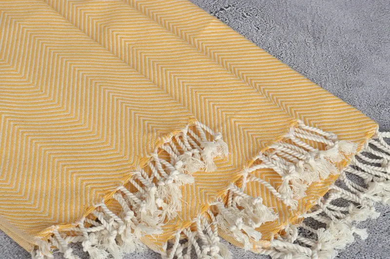 40x20 Cotton Herringbone Towel, Personalized Gifts, Bridal Shower Gifts, Bridesmaid Gifts, Custom Turkish Towel, Travel Towel, Kitchen Towel - 5