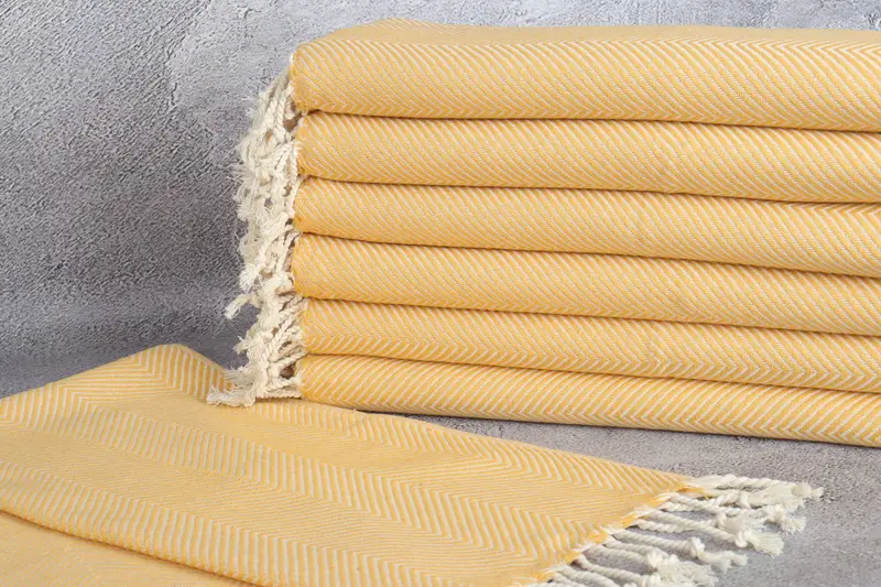 40x20 Cotton Herringbone Towel, Personalized Gifts, Bridal Shower Gifts, Bridesmaid Gifts, Custom Turkish Towel, Travel Towel, Kitchen Towel - 2
