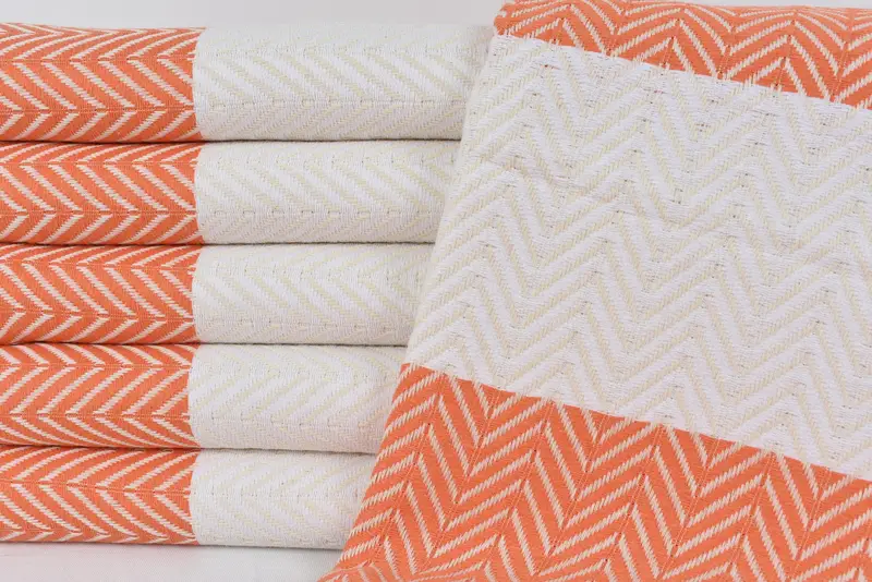 Best Friend Christmas Gift, Quick-dry travel peshtemal towel, Soft towel, Guest Towel, Turkish Towel USA, 70x40 Cotton Chevron Towel, Cotton towel - 2