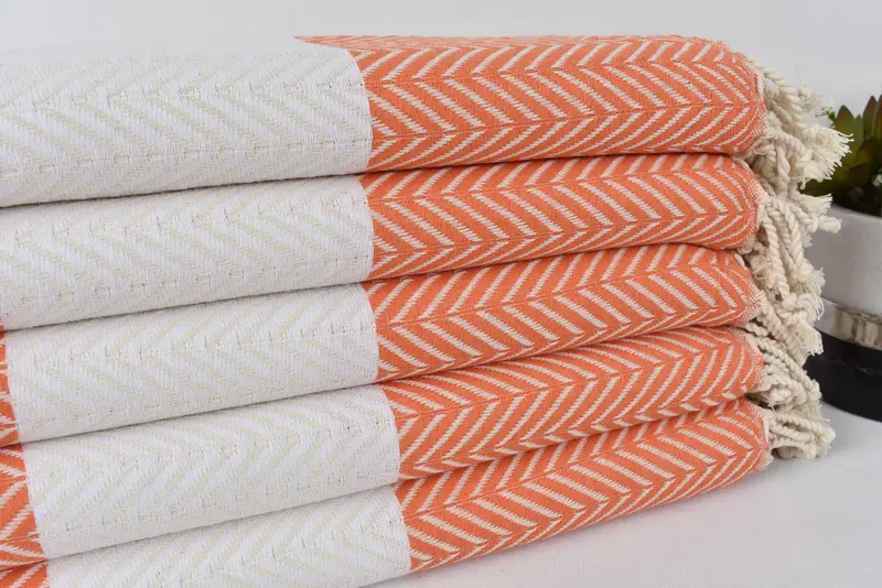Best Friend Christmas Gift, Quick-dry travel peshtemal towel, Soft towel, Guest Towel, Turkish Towel USA, 70x40 Cotton Chevron Towel, Cotton towel - 3
