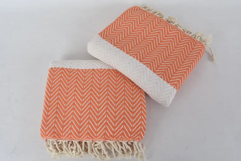 Best Friend Christmas Gift, Quick-dry travel peshtemal towel, Soft towel, Guest Towel, Turkish Towel USA, 70x40 Cotton Chevron Towel, Cotton towel - 7