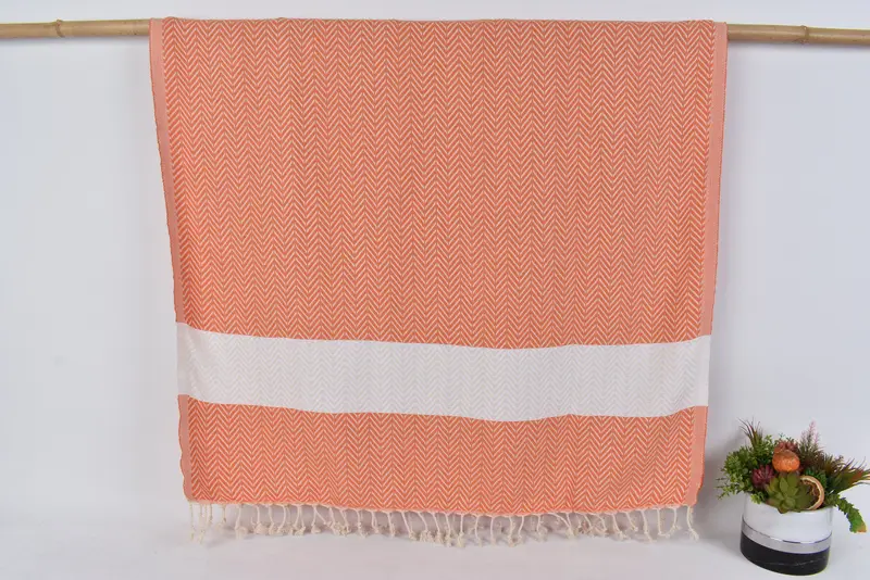Best Friend Christmas Gift, Quick-dry travel peshtemal towel, Soft towel, Guest Towel, Turkish Towel USA, 70x40 Cotton Chevron Towel, Cotton towel - 8