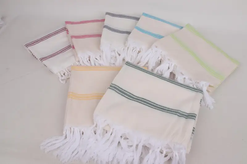 Bridal Shower Favors, Organic Beach Towel, 70x40 Cotton Striped Towel, Turkish hand towel, Summer Towel, Christmas Gift, Turkish beach towel - 3