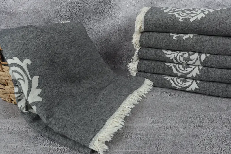 Shower Curtain, Bachelorette Party Favors, Wedding Favors, Personalized Gift, Turkish Blanket Queen, 96x76 Cotton Baroque Towel, Personalized Gifts - 3