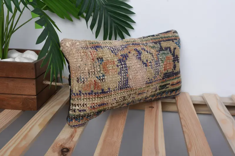 Kilim Pillow, Interior Designer Pillow, 8x16 Blue Cushion, Turkish Pillow, Nautical Throw Cushion Cover, Aesthetic Pillow Case, Cushion Cover - 4