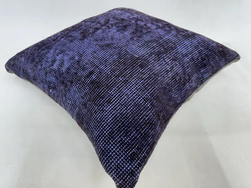 Comfy Throw Cushion Cover, Pillow Case, Boho Pillow Sham Cover, Turkish Pillow, Antique Pillows, Boho Throw Pillow Case, 20x20 Purple Pillow Cover - 6
