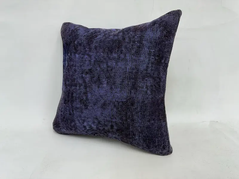 Comfy Throw Cushion Cover, Pillow Case, Boho Pillow Sham Cover, Turkish Pillow, Antique Pillows, Boho Throw Pillow Case, 20x20 Purple Pillow Cover - 4