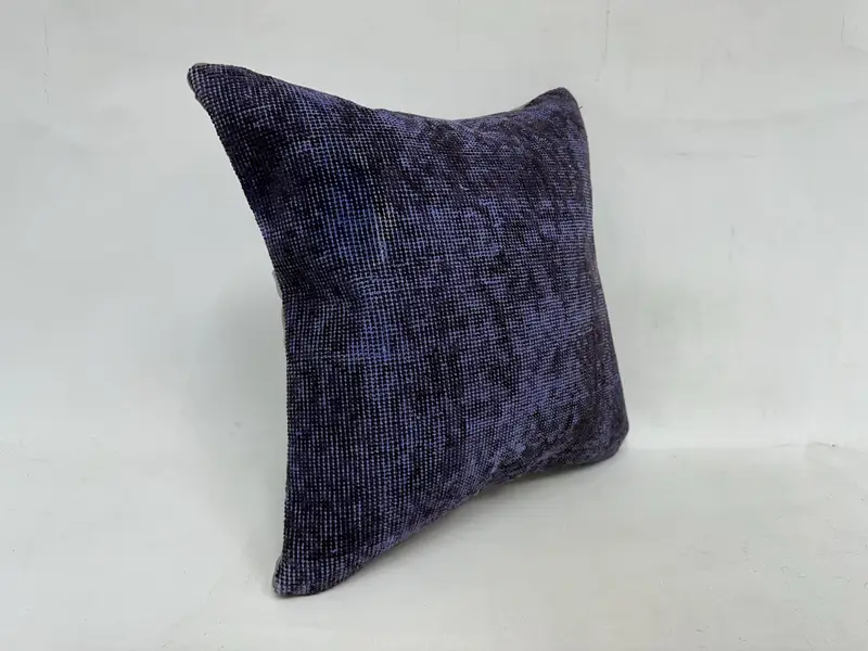 Comfy Throw Cushion Cover, Pillow Case, Boho Pillow Sham Cover, Turkish Pillow, Antique Pillows, Boho Throw Pillow Case, 20x20 Purple Pillow Cover - 3