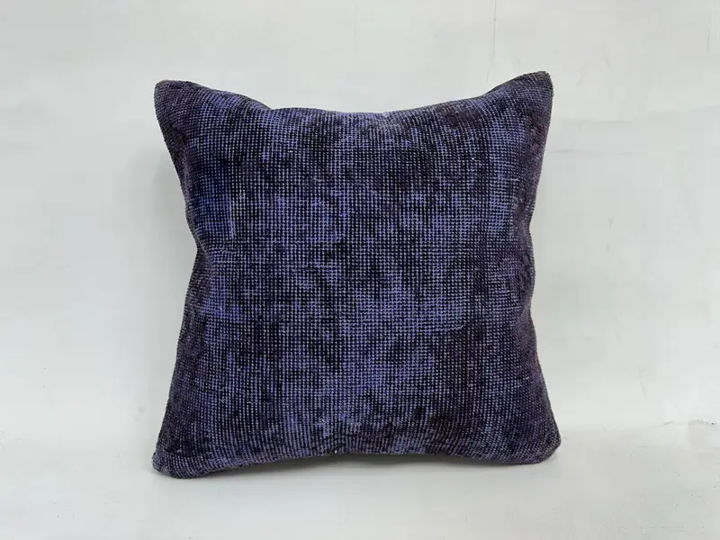 Comfy Throw Cushion Cover, Pillow Case, Boho Pillow Sham Cover, Turkish Pillow, Antique Pillows, Boho Throw Pillow Case, 20x20 Purple Pillow Cover - 1
